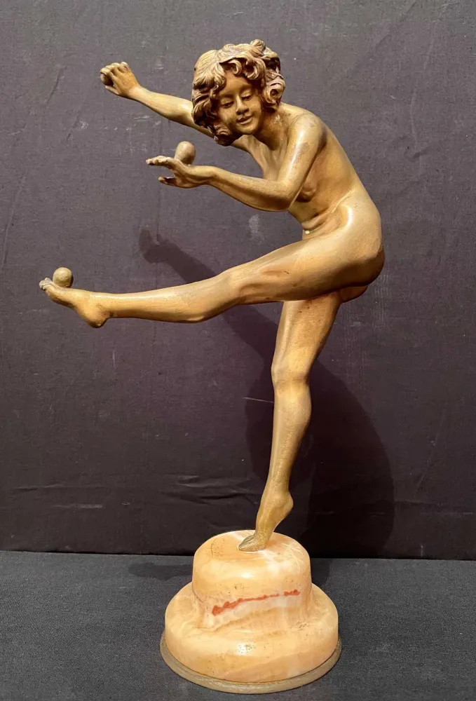 Bronze (art déco) : La jongleuse - Colinet